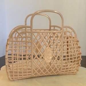 Dusty Rose Colored 80’s Inspired Jelly Handbag